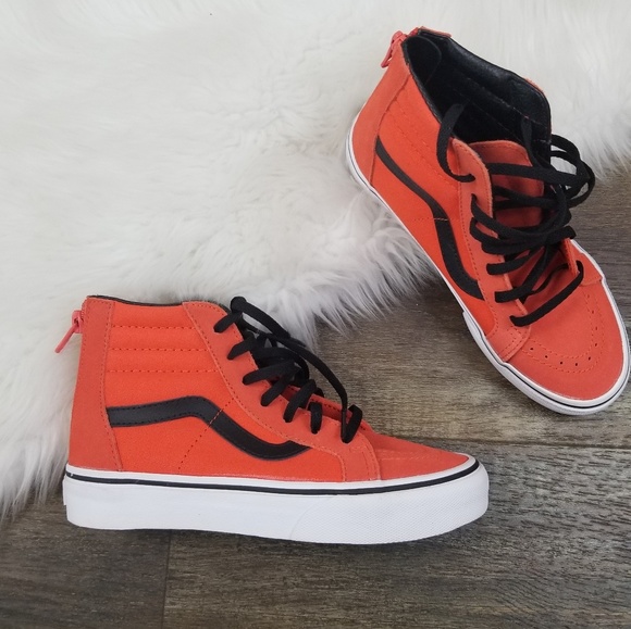 boys orange vans
